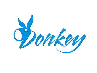 勞志飛的Donkey 手繪線條logologo設(shè)計(jì)