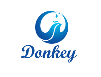 余亮亮的Donkey 手繪線條logologo設計