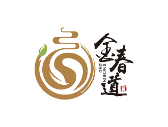 黃安悅的金春道logo設計