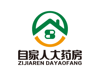 葉美寶的自家人大藥房logo設(shè)計