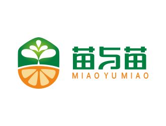 何嘉星的苗與苗生鮮logo設(shè)計