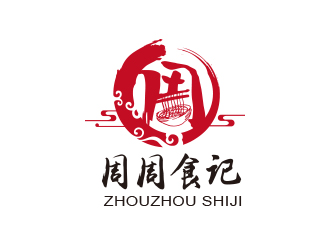 黃安悅的周周食記食品LOGOlogo設(shè)計