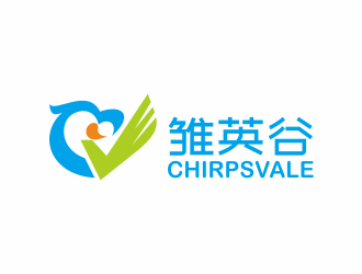 何嘉健的雛英谷/ChirpsVale英語教育logo設(shè)計(jì)logo設(shè)計(jì)