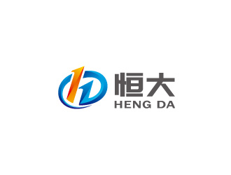 周金進的恒大健康品牌圓形logologo設計