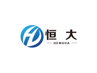 朱紅娟的恒大健康品牌圓形logologo設計