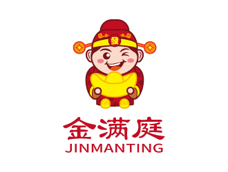 張俊的金滿庭休閑食品卡通logo設(shè)計(jì)logo設(shè)計(jì)