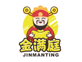 黃安悅的金滿庭休閑食品卡通logo設(shè)計(jì)logo設(shè)計(jì)