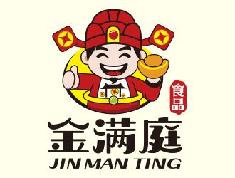 向正軍的金滿庭休閑食品卡通logo設(shè)計(jì)logo設(shè)計(jì)