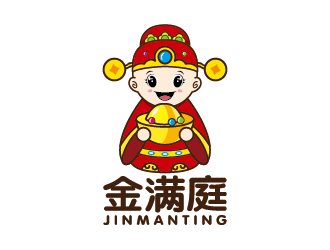 王濤的金滿庭休閑食品卡通logo設(shè)計(jì)logo設(shè)計(jì)