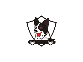 鄭國麟的開敞蓬車的牧羊犬卡通Logologo設(shè)計(jì)