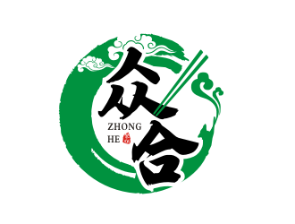 李杰的眾合餐飲會(huì)所logo設(shè)計(jì)