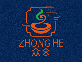 向正軍的眾合餐飲會所logo設(shè)計