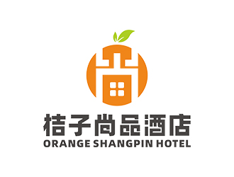 鄭錦尚的桔子尚品酒店標志設計logo設計