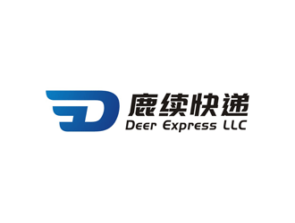 孫永煉的英文：Deer Express LLC, 中文：鹿續(xù)快遞logo設(shè)計