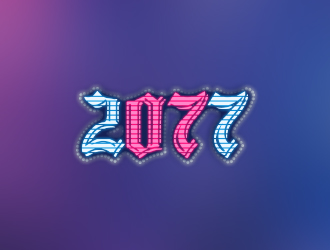 黃安悅的2077logo設(shè)計(jì)