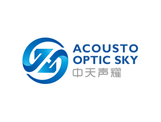 黃安悅的中天聲耀（英文名：Acousto-Optic Sky）logo設(shè)計