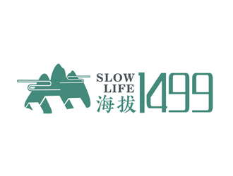 盛銘的slow life海拔1499logo設(shè)計