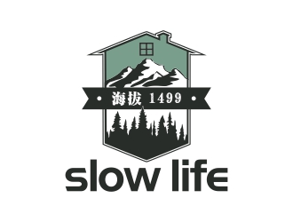 周戰(zhàn)軍的slow life海拔1499logo設(shè)計