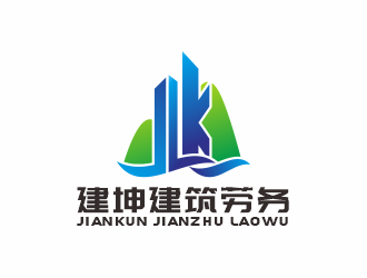 何嘉健的廣東建坤建筑勞務有限公司logo設計