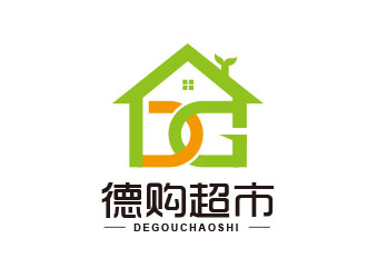 朱紅娟的南京德購超市有限公司logo設(shè)計