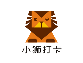 姜彥海的小獅打卡logo設計