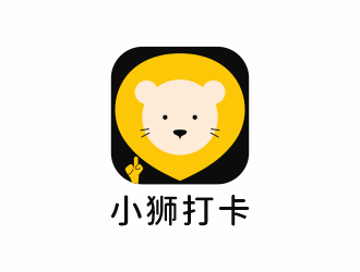 何嘉健的小獅打卡logo設計