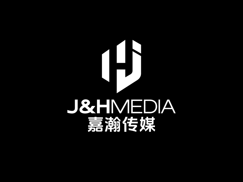 J&H Media 嘉瀚傳媒logo設(shè)計