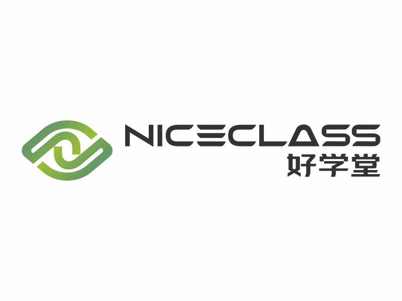 英文名字是“Niceclass ”，中文名字是“好學堂”logo設(shè)計