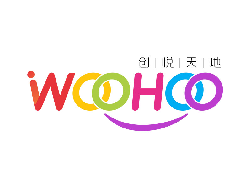 中文名：創(chuàng)悅天地    ；  英文名：WOOHOOlogo設(shè)計