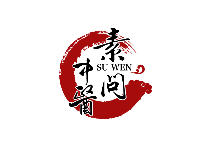 唐國強的素問中醫(yī)logo設計