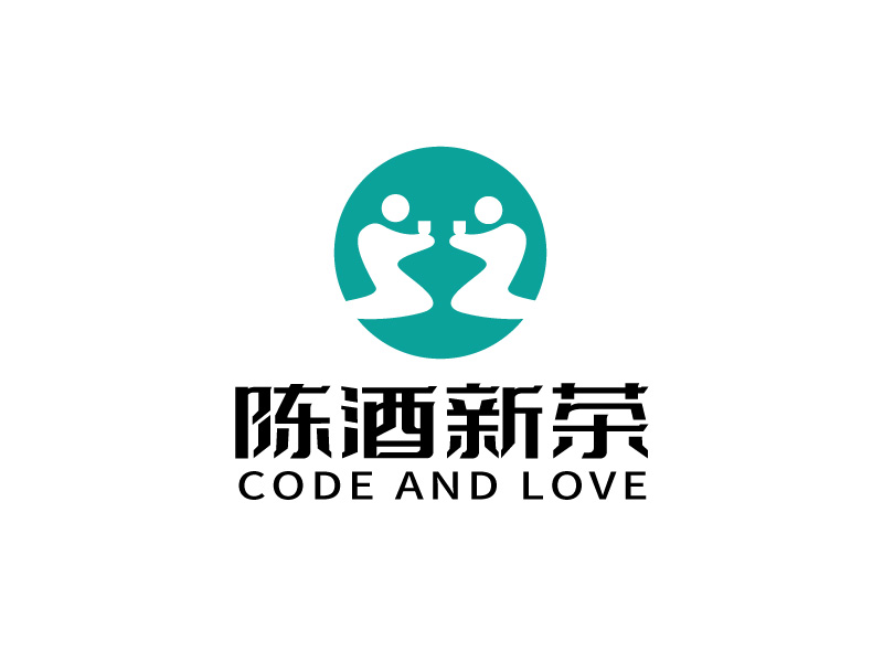 張俊的陳酒新茶logo設計