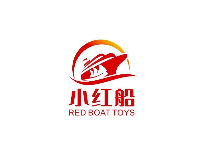 小紅船 RED BOAT TOYSlogo設(shè)計(jì)