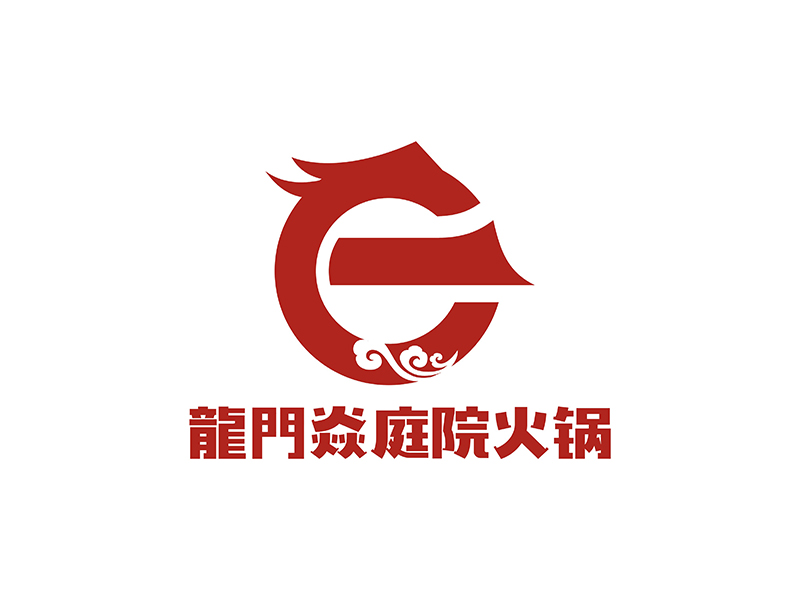 周都響的龍門焱生態(tài)火鍋logo設計