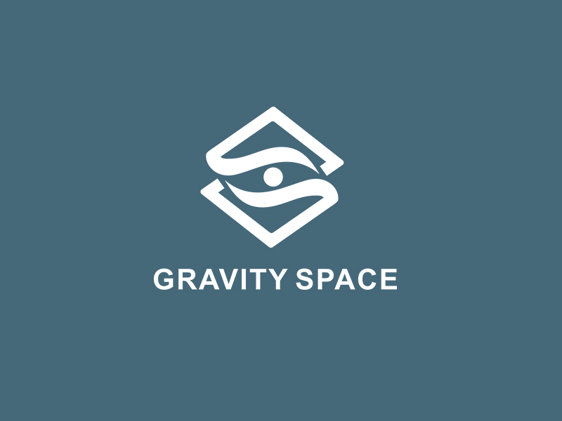 李杰的GRAVITY SPACE黑白色logo設(shè)計(jì)