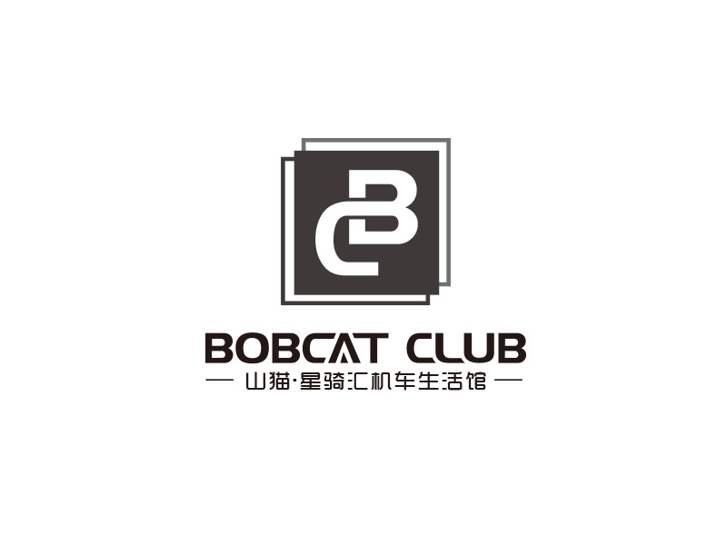 朱紅娟的山貓·星騎匯機(jī)車生活館（BOBCAT CLUB）logo設(shè)計(jì)