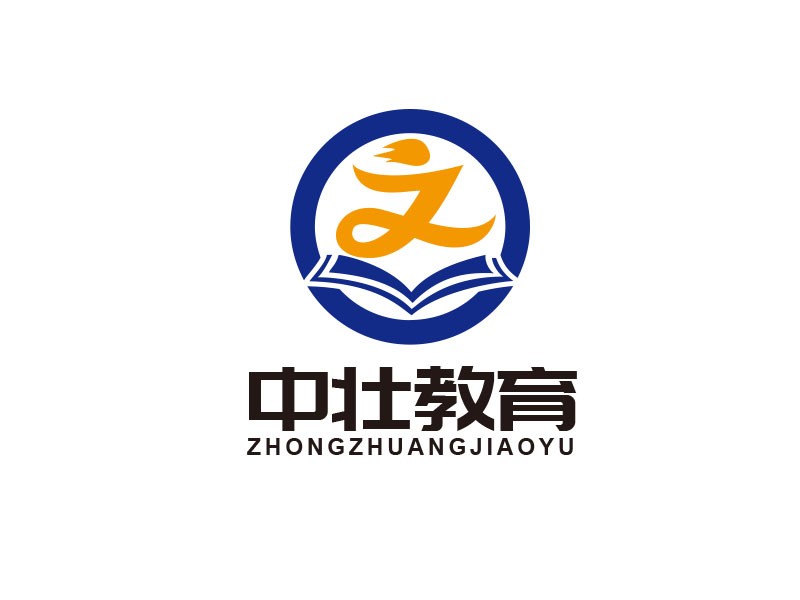 朱紅娟的中壯教育科技有限公司logo設(shè)計