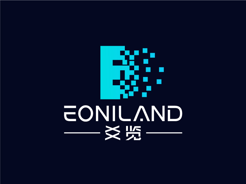 葉美寶的爻覽    EONILANDlogo設(shè)計(jì)