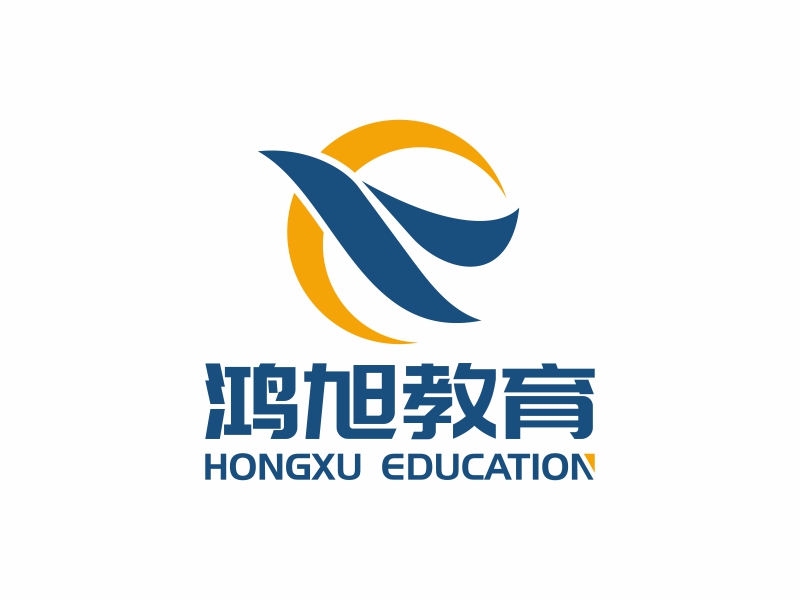 青島鴻旭教育交流有限公司logo設(shè)計