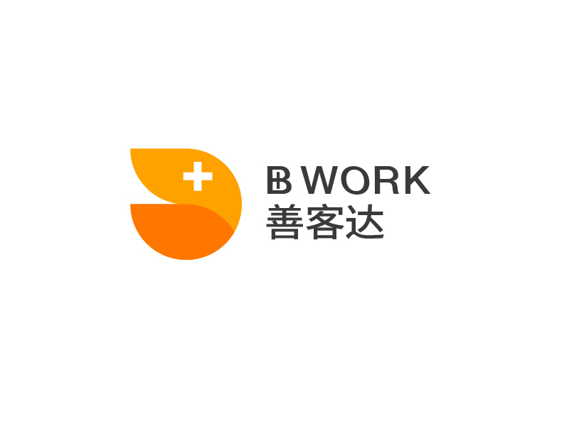 張陽的B+WORK  善客達(dá)logo設(shè)計(jì)