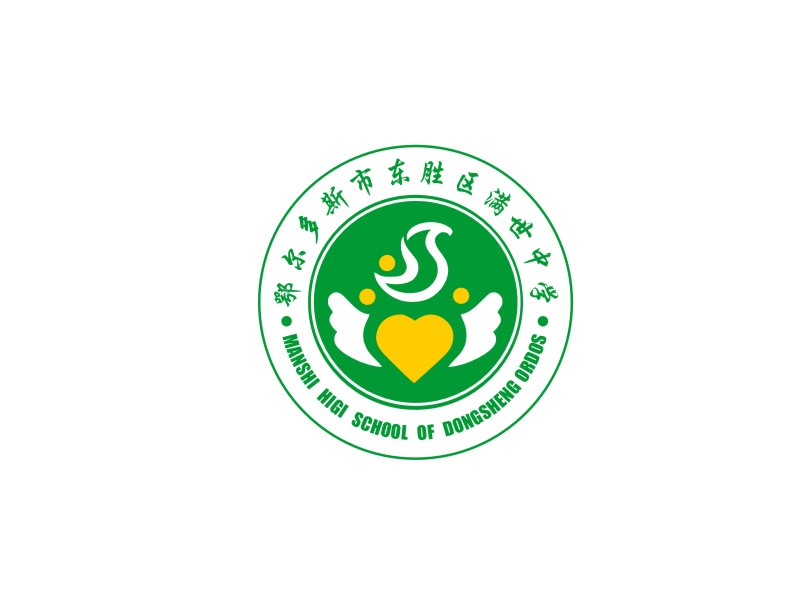 姜彥海的東勝區(qū)滿世中學logo設計