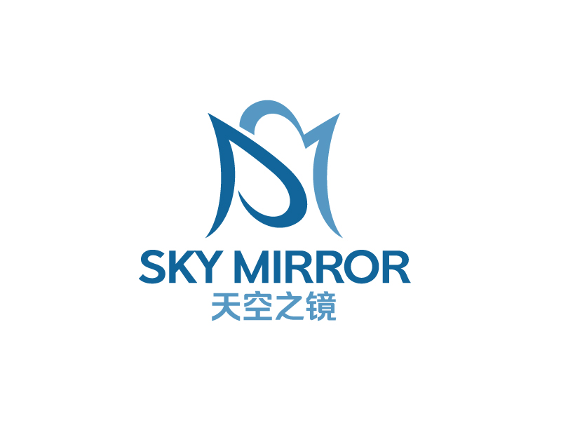 唐國強的天空之鏡 Sky MIrrorlogo設(shè)計