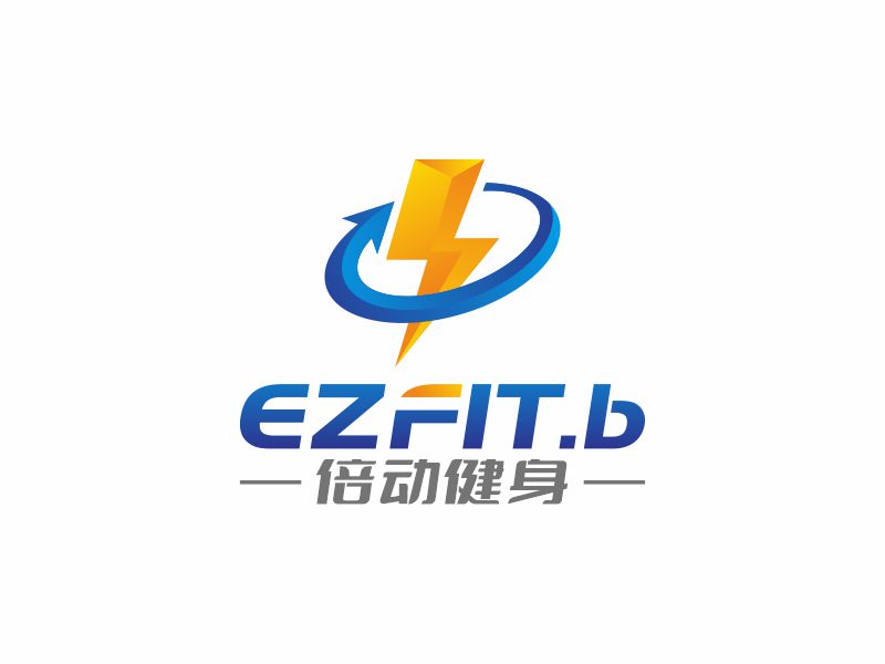 何嘉健的EZFIT.b 倍動健身logo設計