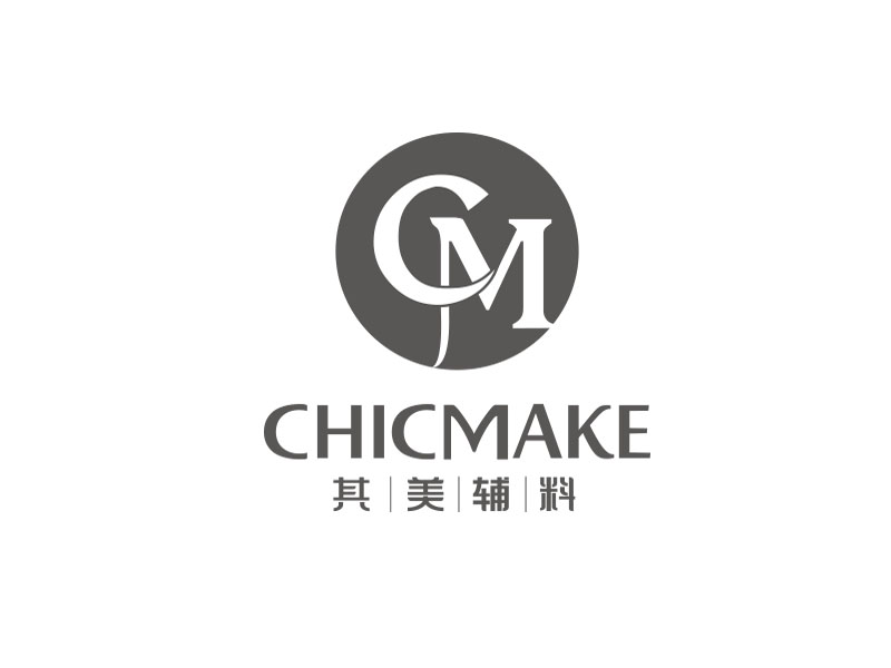 朱紅娟的其美輔料CHICMAKElogo設(shè)計