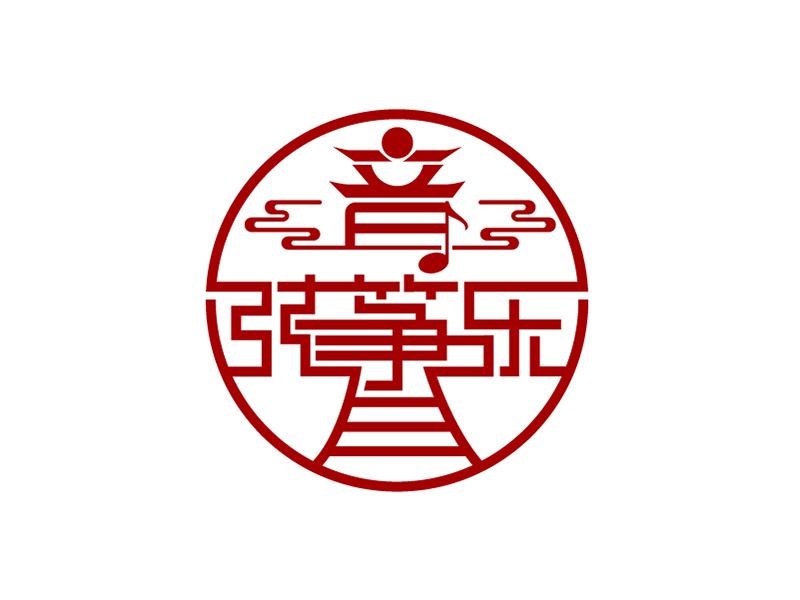 李勝利的弦音箏樂古箏培訓(xùn)學(xué)校logo設(shè)計(jì)