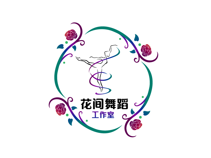 曉熹的花間舞蹈工作室logo設(shè)計(jì)