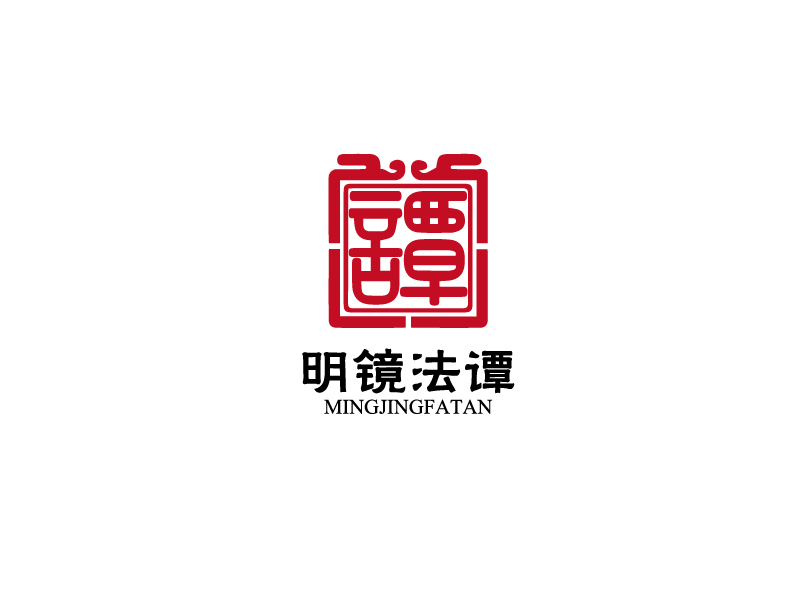 秦光華的明鏡法譚logo設(shè)計(jì)