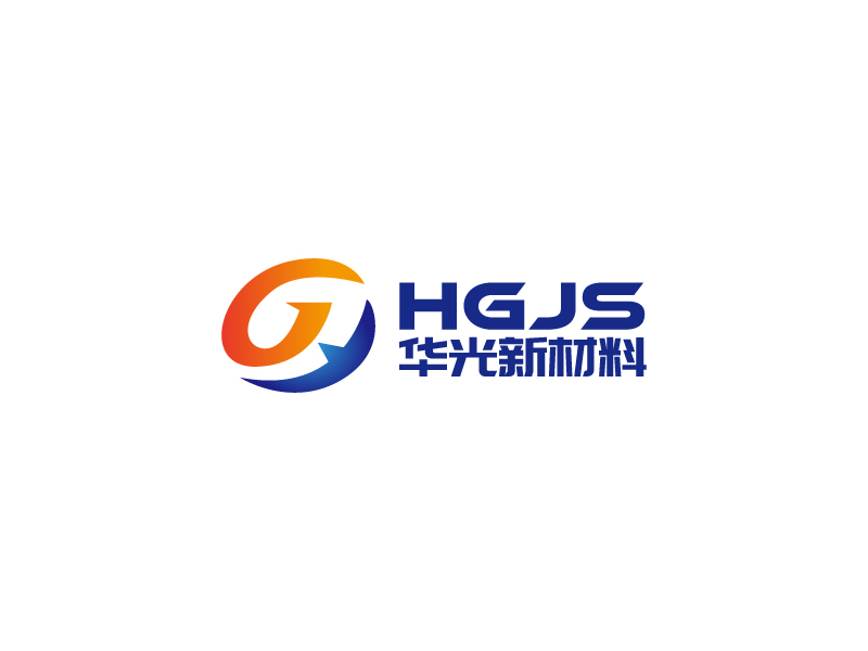 楊忠的華光新材料技術(shù)有限公司（半圓）（HGJS）logo設(shè)計(jì)