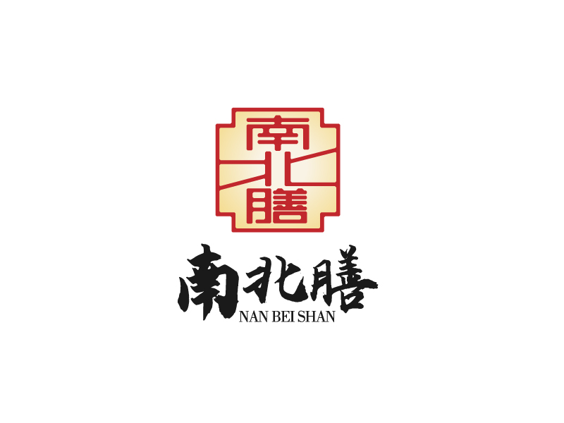 唐國強的南北膳logo設(shè)計