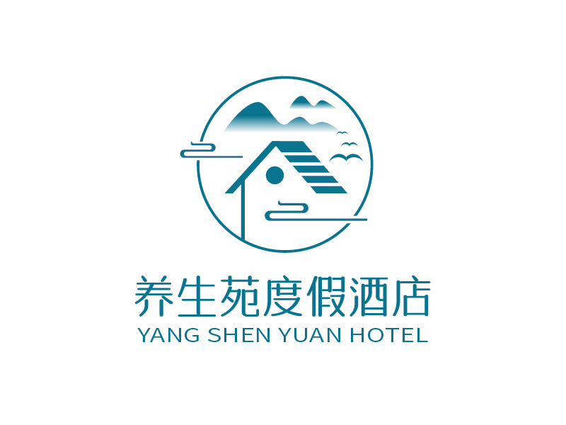 張俊的養(yǎng)生苑度假酒店logo設(shè)計