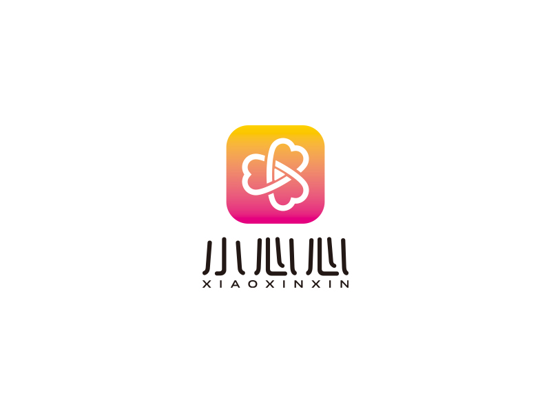 林萬里的小心心 APP圖標logo設(shè)計